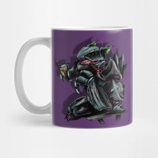 comics style alien Boss Mug